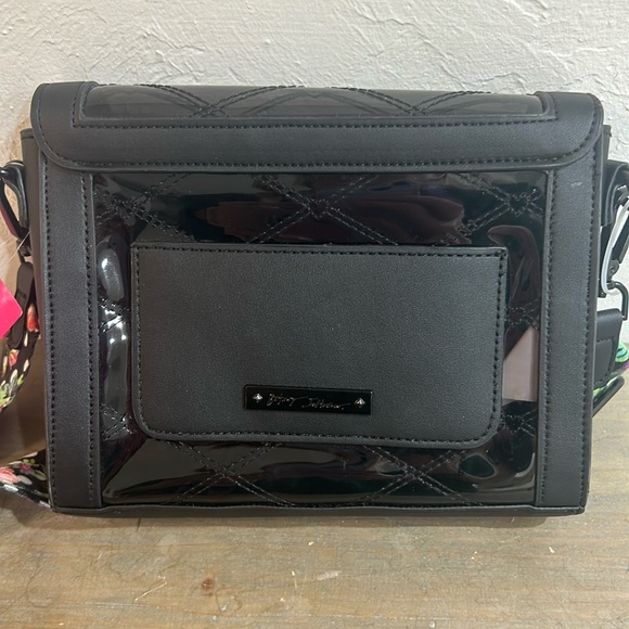 NWT Betsey Johnson Clear Black Crossbody Bag - Picture 3 of 8